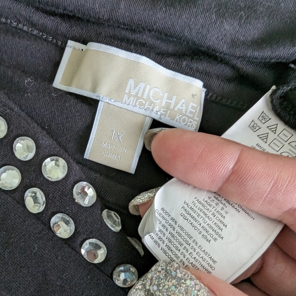 Michael Kors Black Dolman Sleeve Tunic - Picture 2 of 6